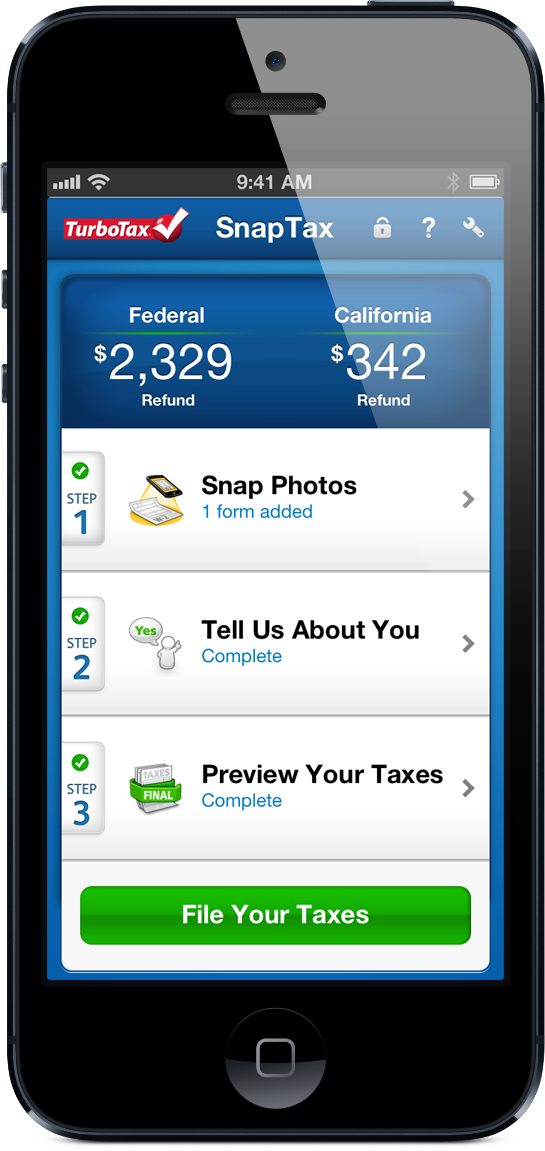 snaptax home complete iphone 5