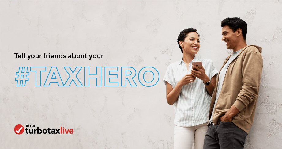 Tell your friends about your #TaxHero