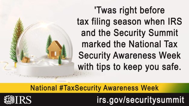 The IRS, TurboTax, and industry partners announce the launch of National Tax Security Awareness Week 2021