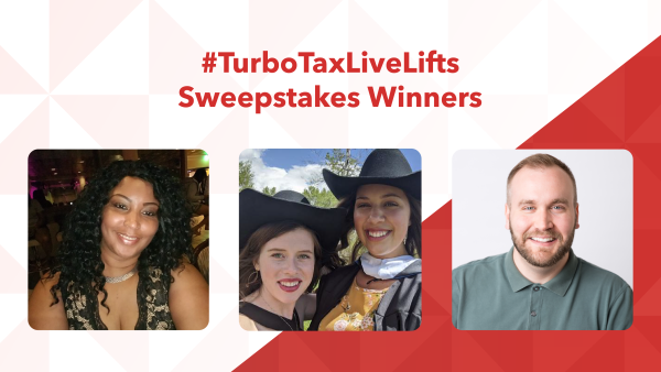 #TurboTaxLiveLifts Sweepstakes Winners Announcement