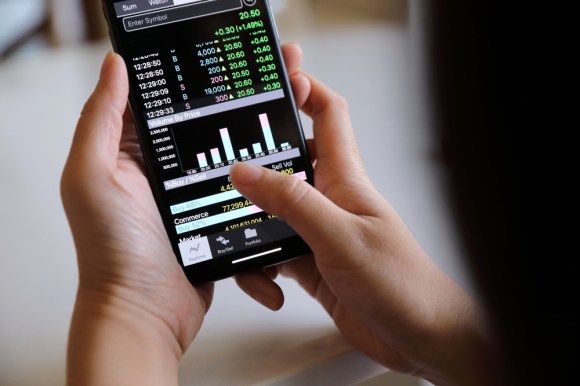 Trading stocks on phone