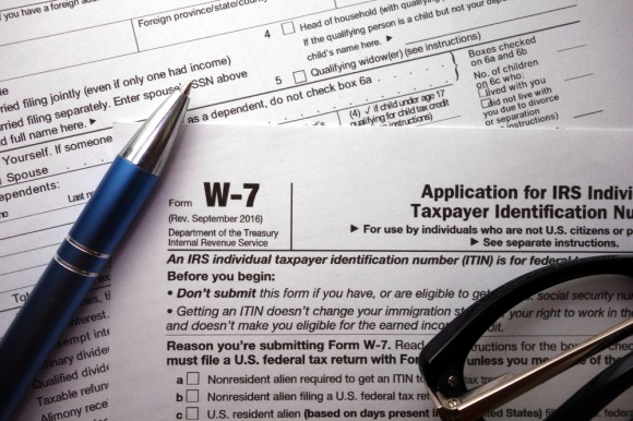 Form W-7, application for ITIN