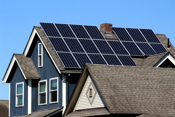 House with solar panels