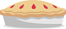 An illustration of a whole pie