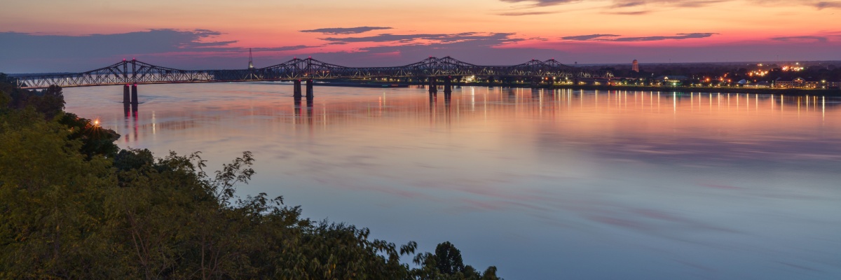 Sunset in Natchez, Mississippi