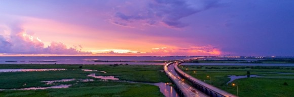 Alabama Gulf Coast Sunset on Mobile Bay