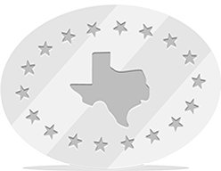 An illustration of a plaque with stars surrounding the state of Texas